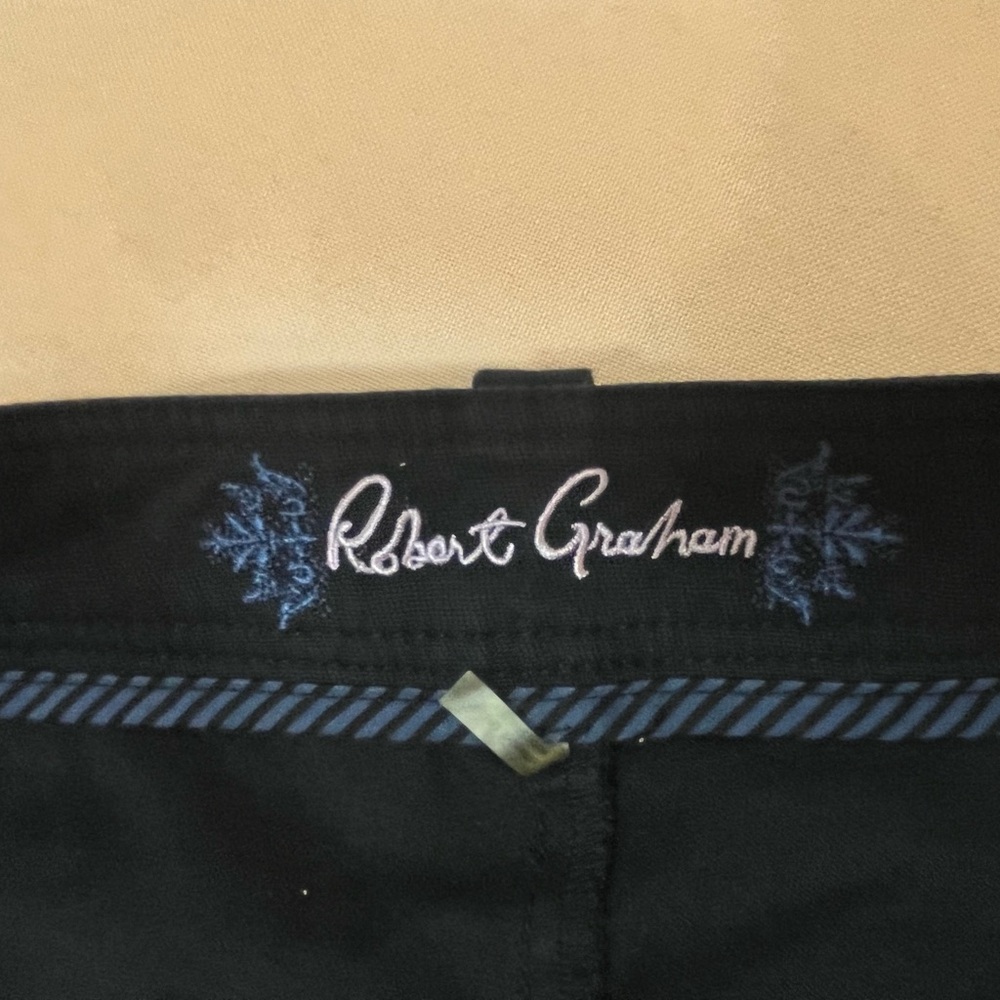 8 - Robert Graham Navy Comfortable Pants - Picture 4 of 6